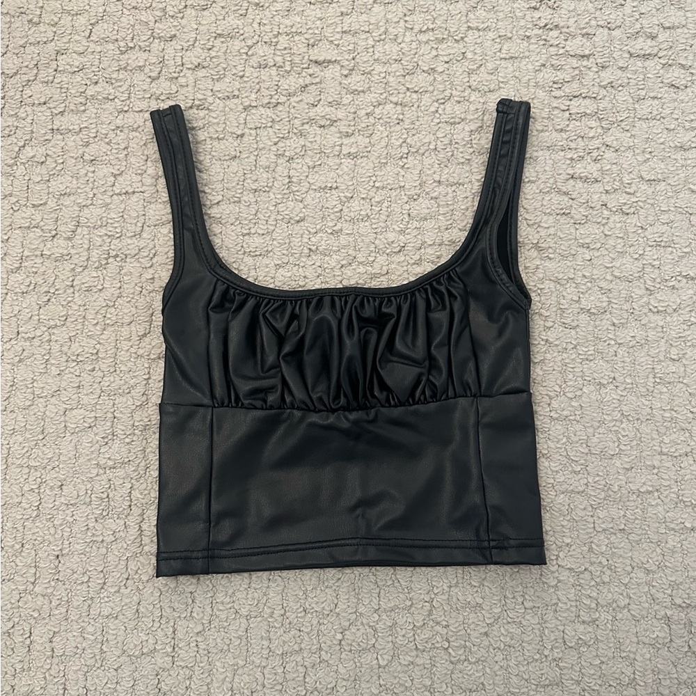 Skylar + Madison Leather Tank Top